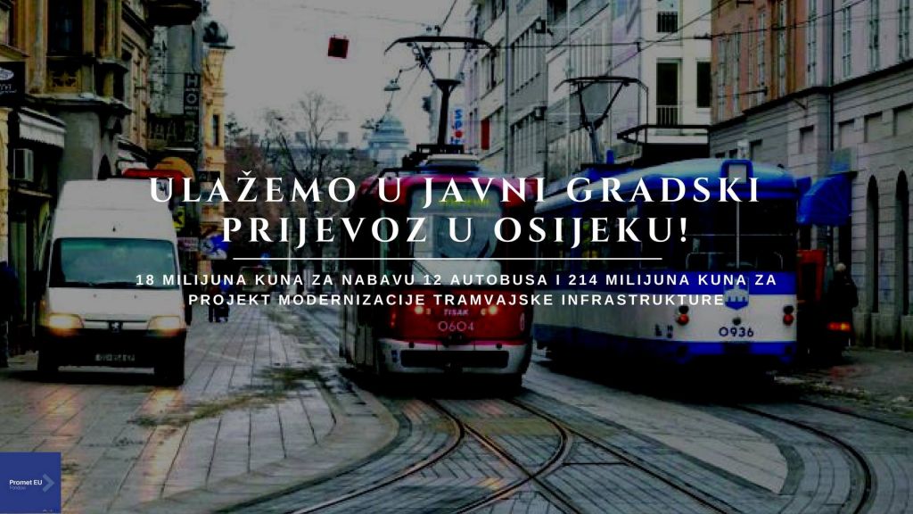 Potpisana dva ugovora za razvoj javnog gradskog prometa u Osijeku, ukupne vrijednosti 232 milijuna kuna