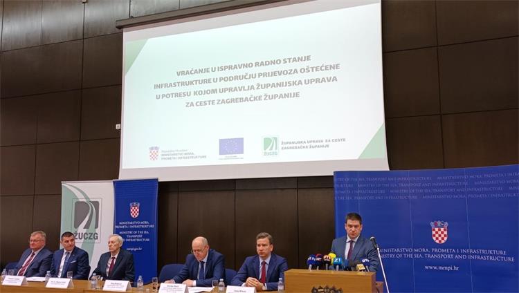 Potpisani ugovori s izvođačima radova za sanaciju prometnica oštećenih u potresu u Zagrebačkoj županiji