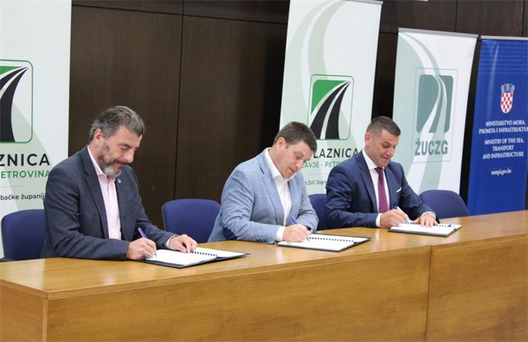 Potpisan Ugovor o dodjeli bespovratnih sredstava za projekt „Izgradnja obilaznice Volavje – Petrovina“